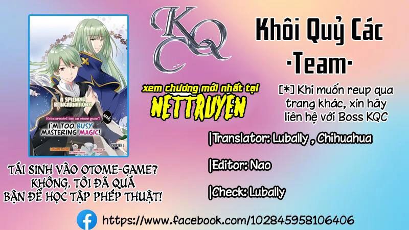 Tái Sinh Vào Otome-Game? Không, Tôi Đã Quá Bận Để Học Tập Phép Thuật! Chapter 4 - Trang 2