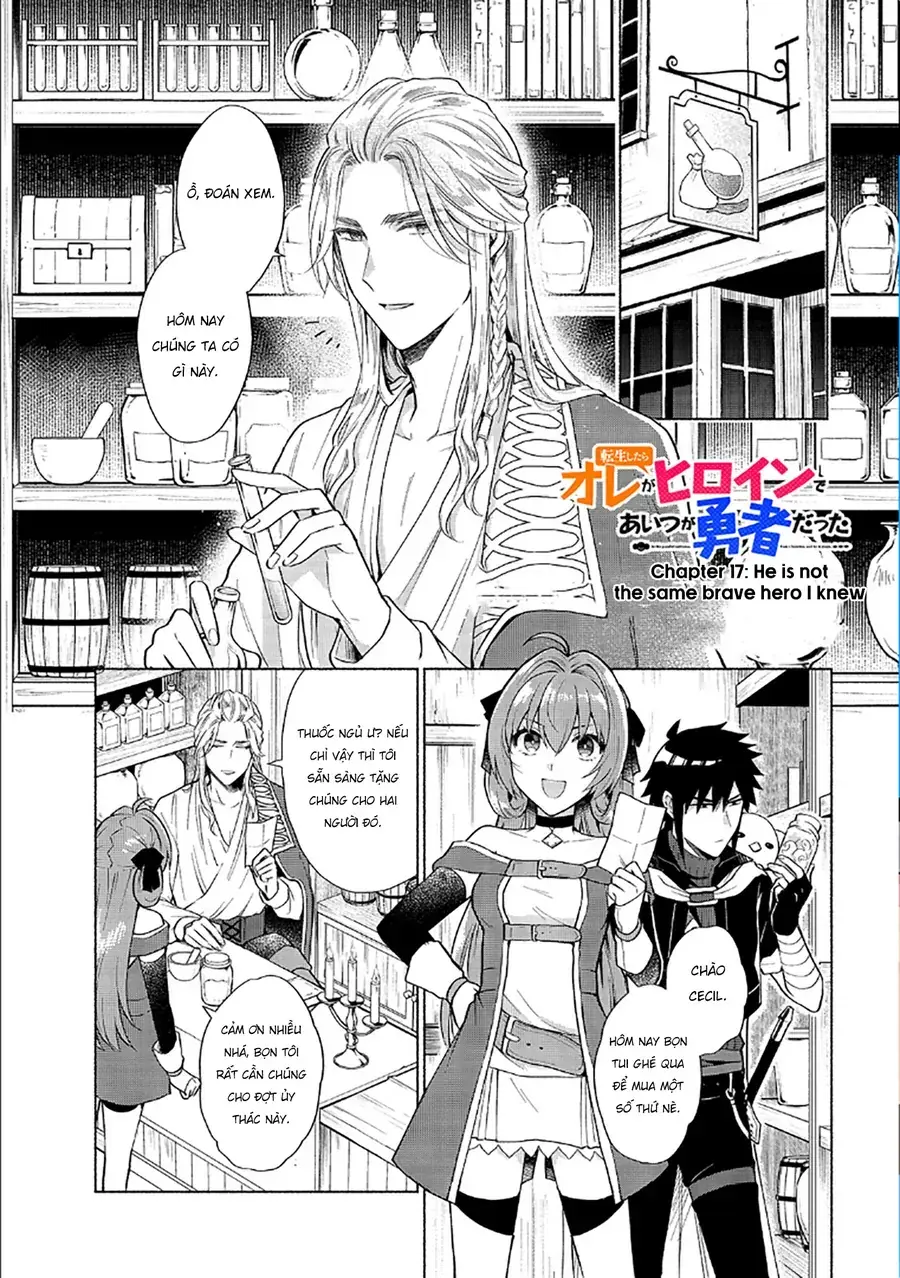 Tensei Shitara Ore Ga Heroine De Aitsu Ga Yuusha Datta Chapter 17 - Trang 3
