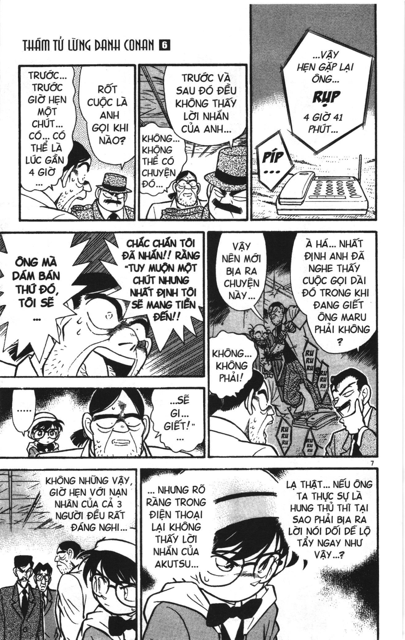 Thám tử lừng danh Conan Loạt truyện tranh Chapter 52 - Trang 7