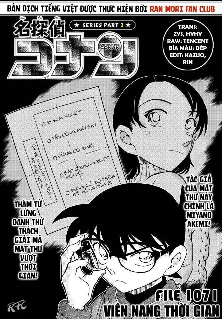 Thám Tử Lừng Danh Conan Chapter 1071 - Trang 3