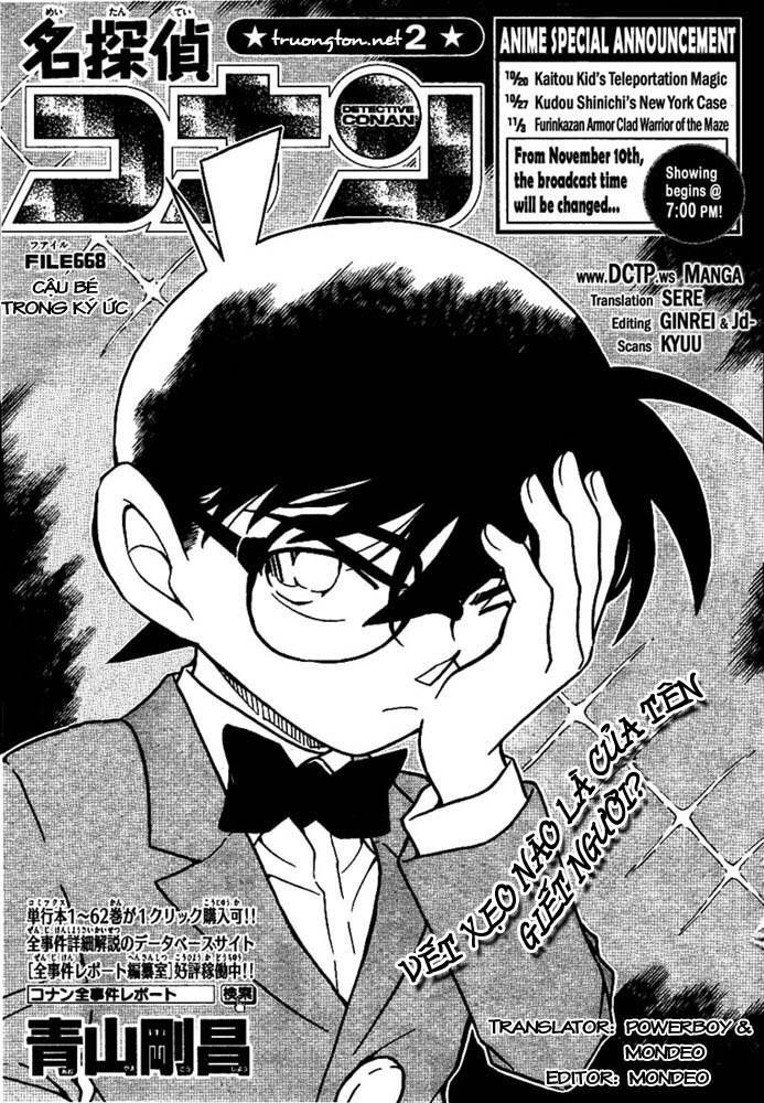 Thám Tử Lừng Danh Conan Chapter 668 - Trang 3