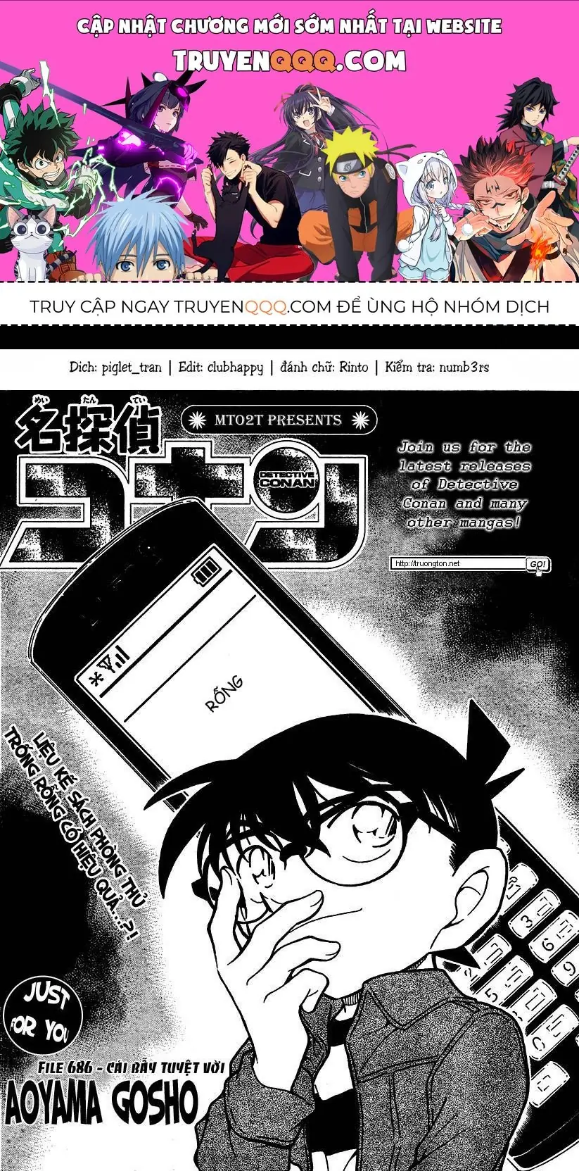 Thám Tử Lừng Danh Conan Chapter 686 - Trang 2