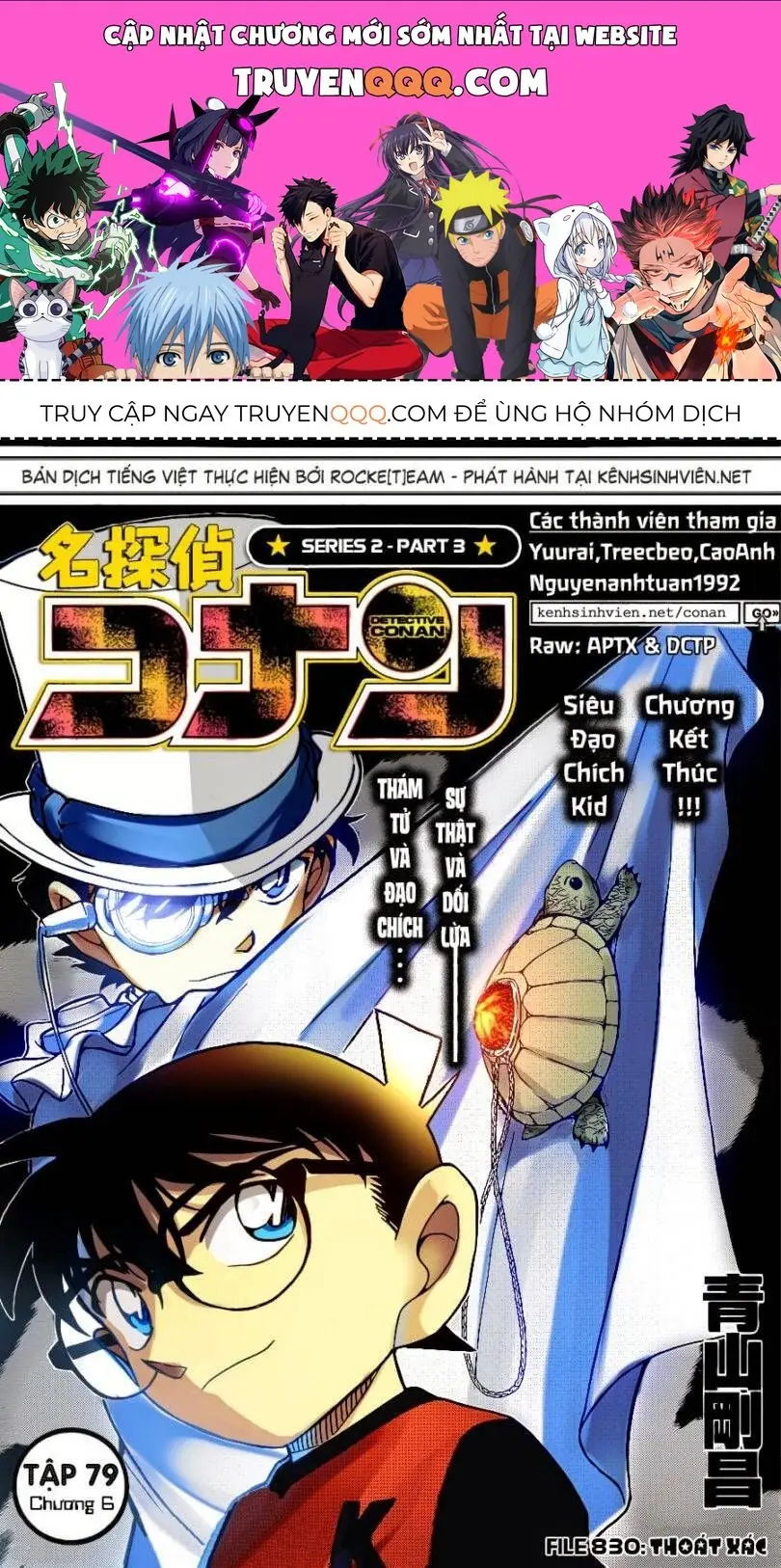 Thám Tử Lừng Danh Conan Chapter 830 - Trang 2
