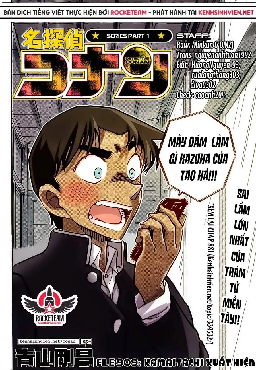 Thám Tử Lừng Danh Conan Chapter 909 - Trang 3
