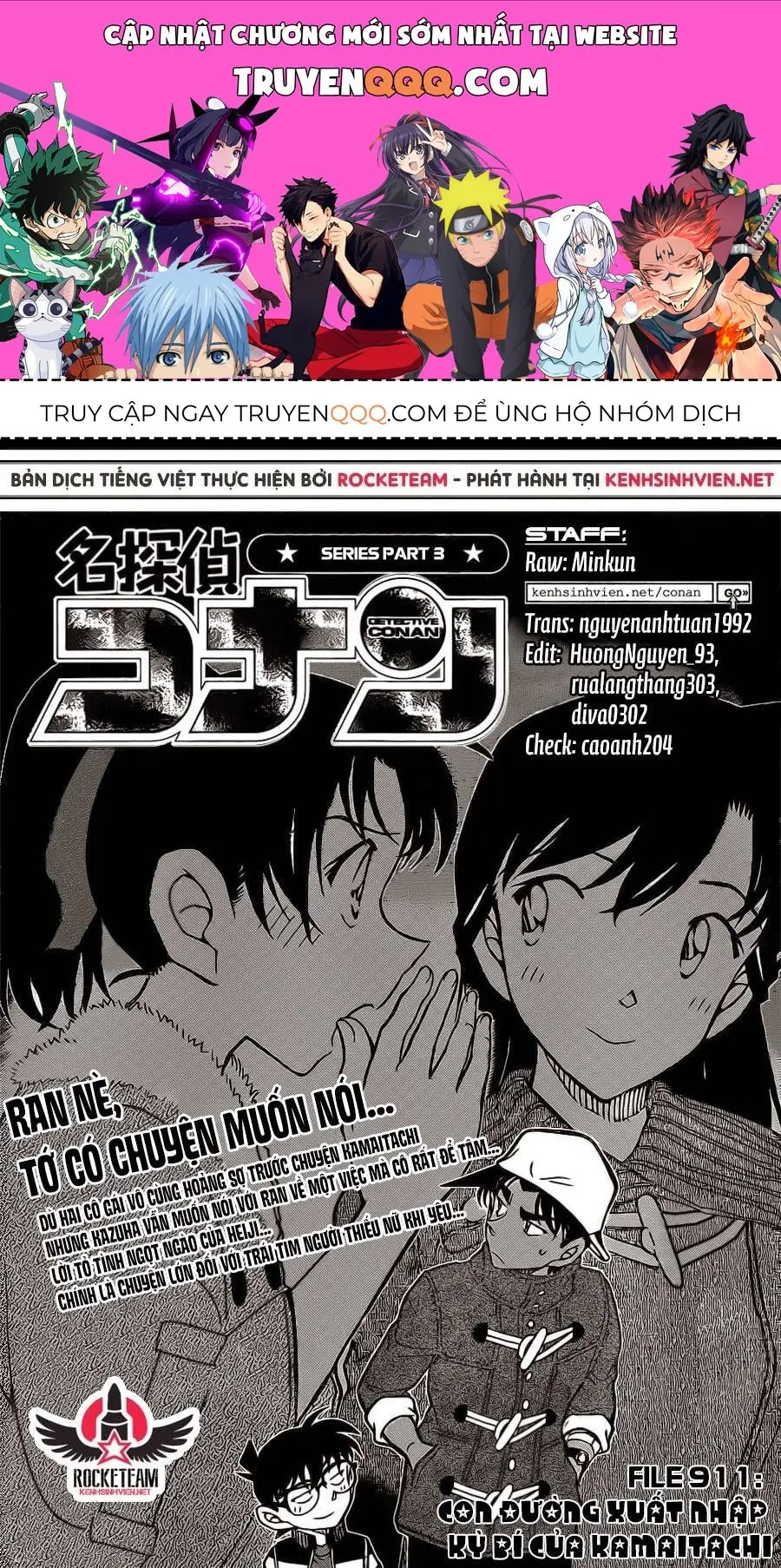 Thám Tử Lừng Danh Conan Chapter 911 - Trang 2
