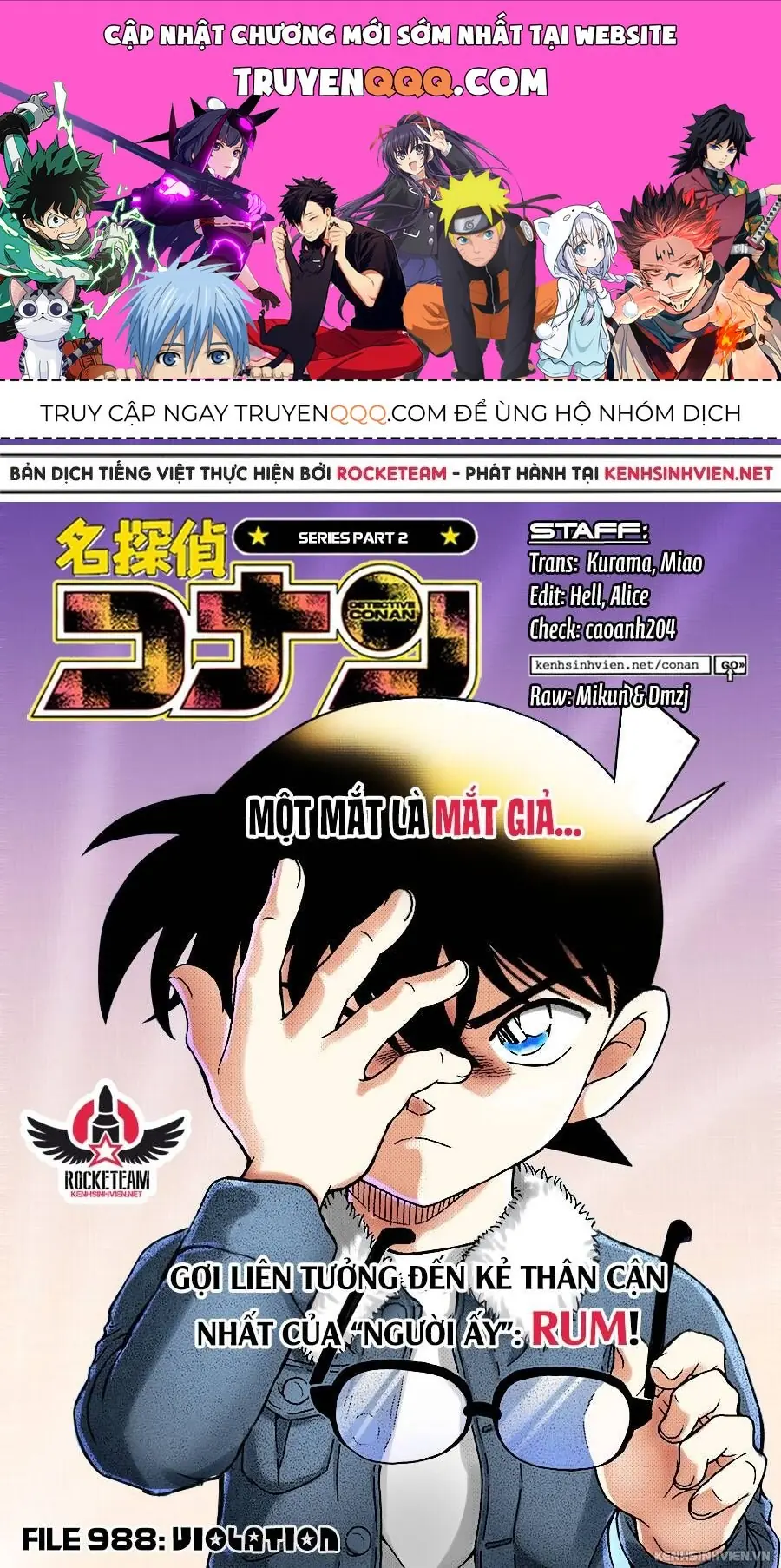 Thám Tử Lừng Danh Conan Chapter 988 - Trang 2