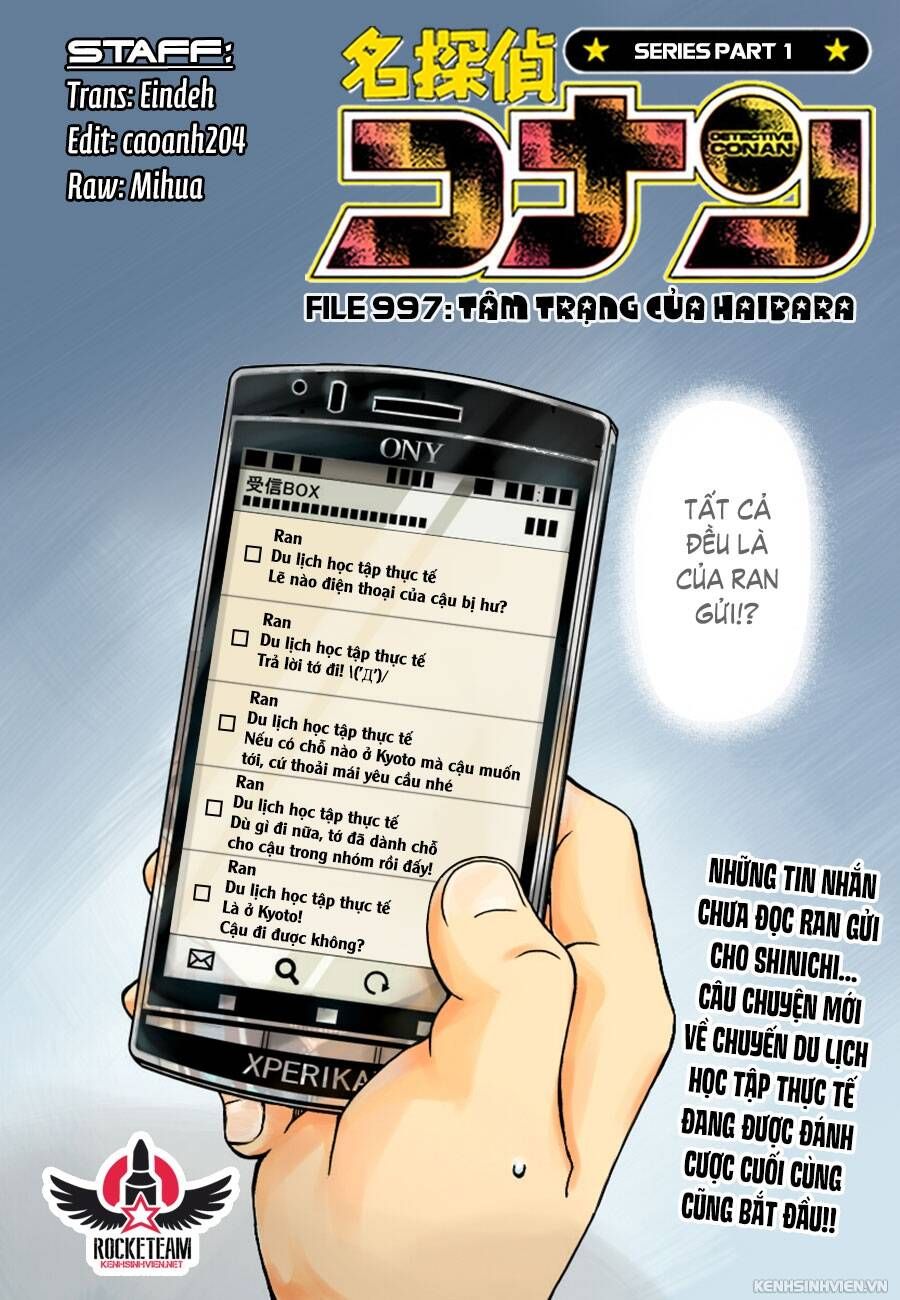 Thám Tử Lừng Danh Conan Chapter 997 - Trang 3
