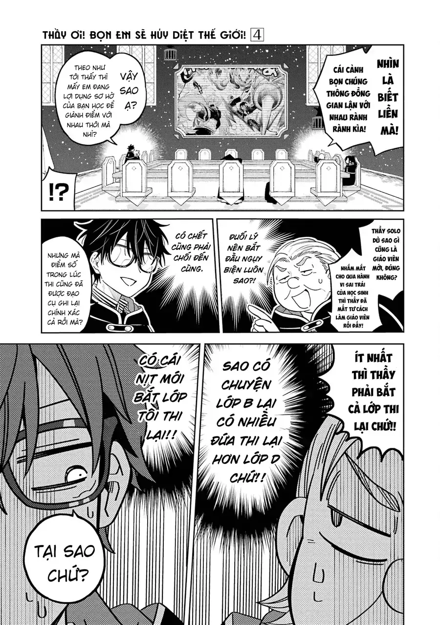 Thầy ơi! Bọn em sẽ hủy diệt thế giới! Chapter 24 - Trang 22