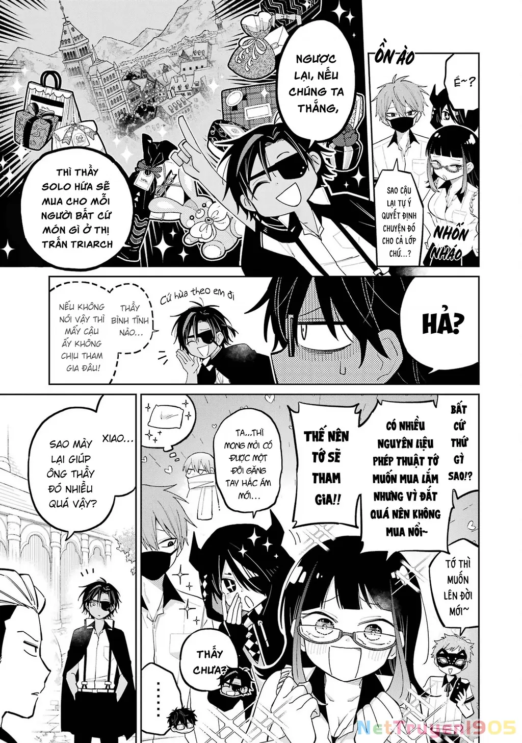 Thầy ơi! Bọn em sẽ hủy diệt thế giới! Chapter 9 - Trang 12