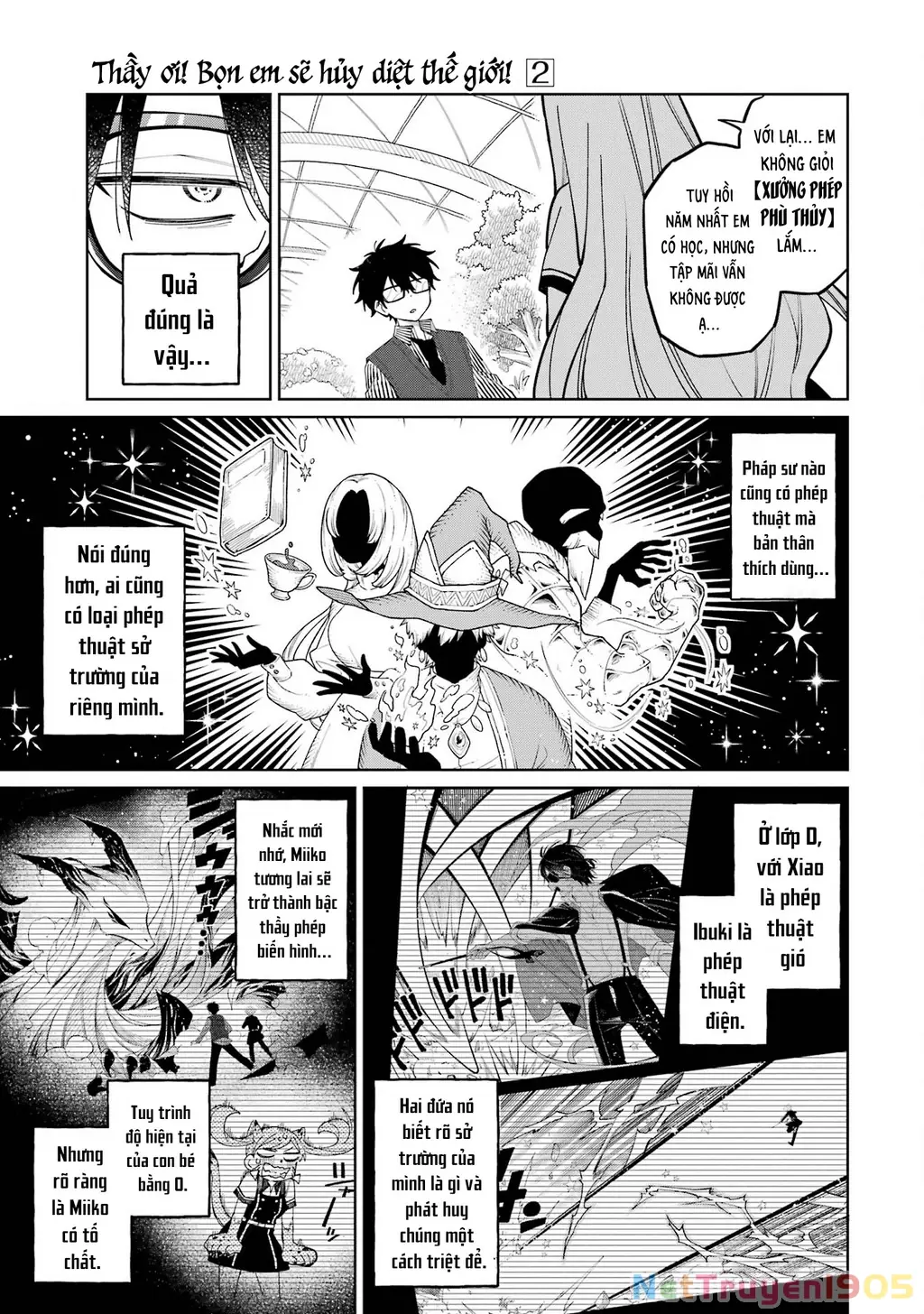 Thầy ơi! Bọn em sẽ hủy diệt thế giới! Chapter 9 - Trang 36