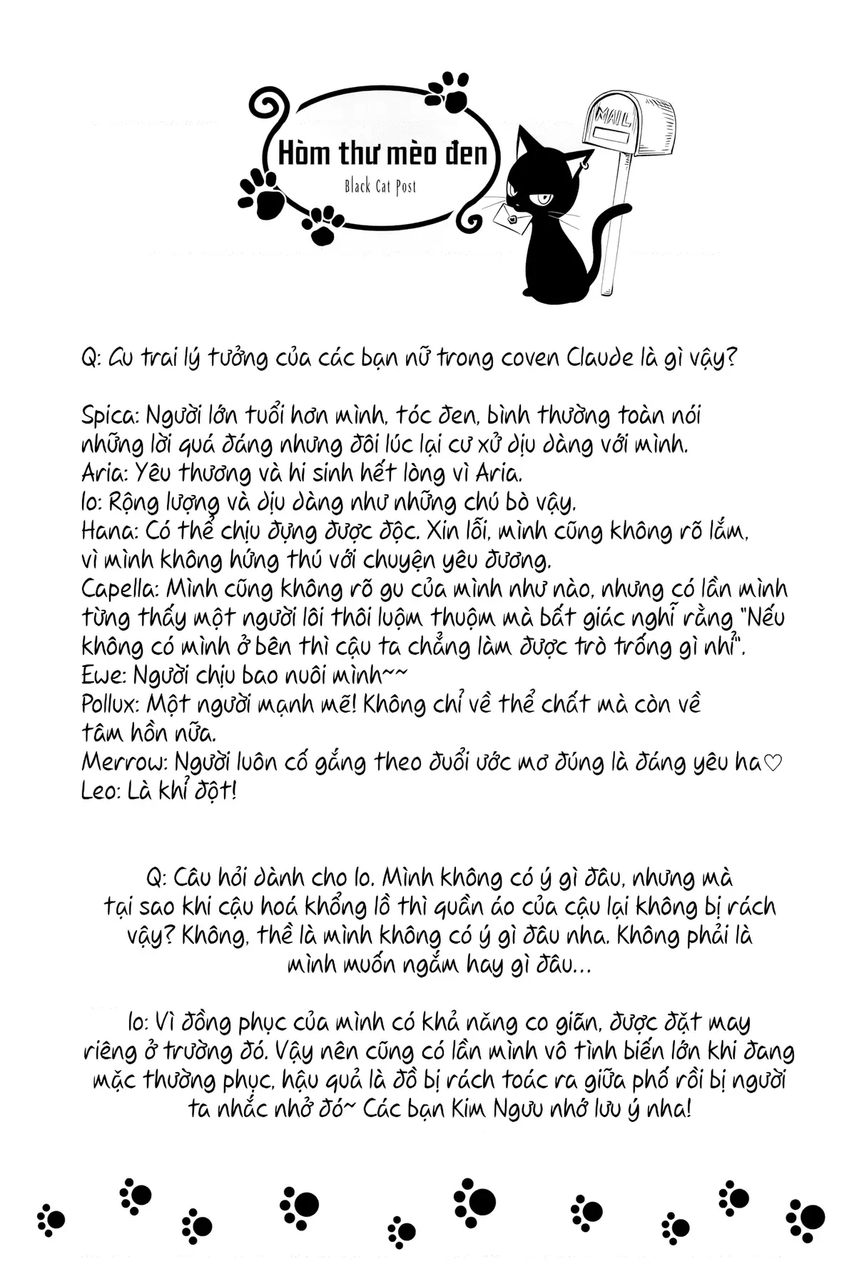 The Classroom Of A Black Cat And A Witch Chapter 27.5 - Trang 3