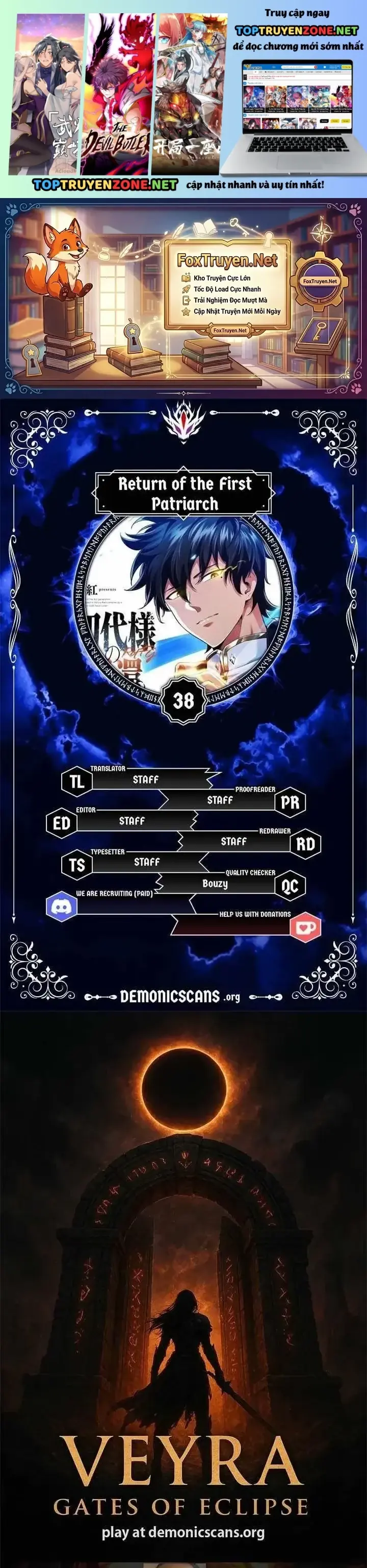 Tổ Sư Hồi Quy: Tái Sinh Thành Hậu Duệ Sau Nghìn Năm Chapter 38 - Trang 3