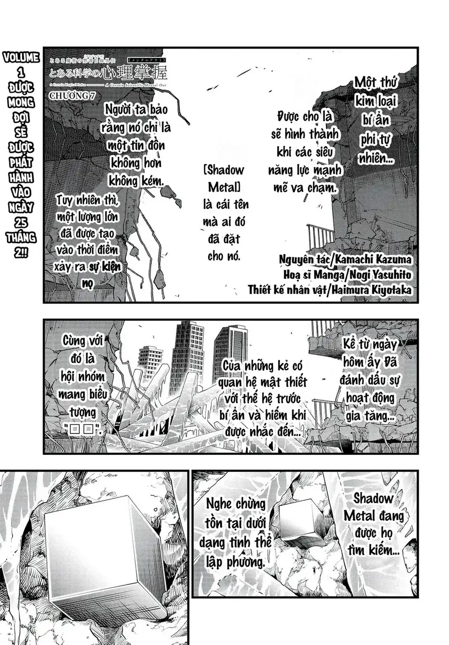 Toaru Majutsu No Index Gaiden - Toaru Kagaku No Mental Out Chapter 7 - Trang 3