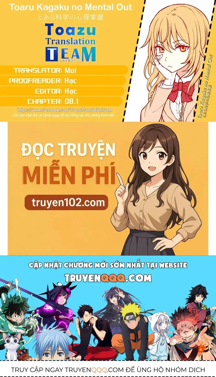 Toaru Majutsu No Index Gaiden - Toaru Kagaku No Mental Out Chapter 8.1 - Trang 15