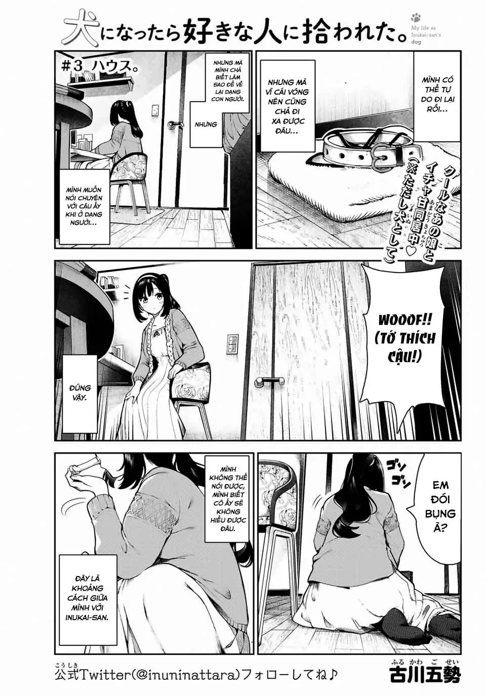 Tôi Tái Sinh Thành Chó Và Được Cô Bạn Cùng Lớp Nhận Nuôi!? Chapter 3 - Trang 4