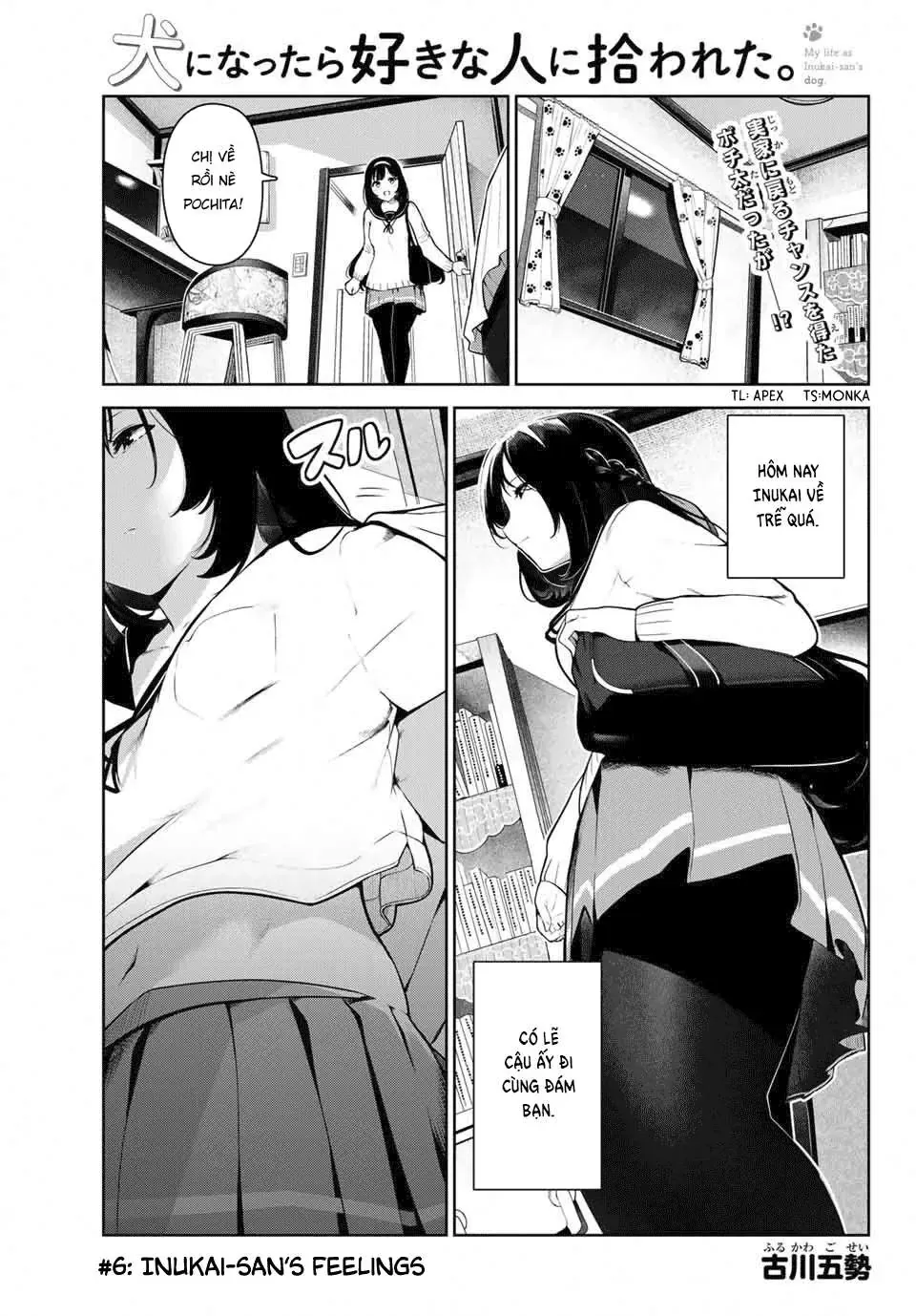 Tôi Tái Sinh Thành Chó Và Được Cô Bạn Cùng Lớp Nhận Nuôi!? Chapter 6 - Trang 4