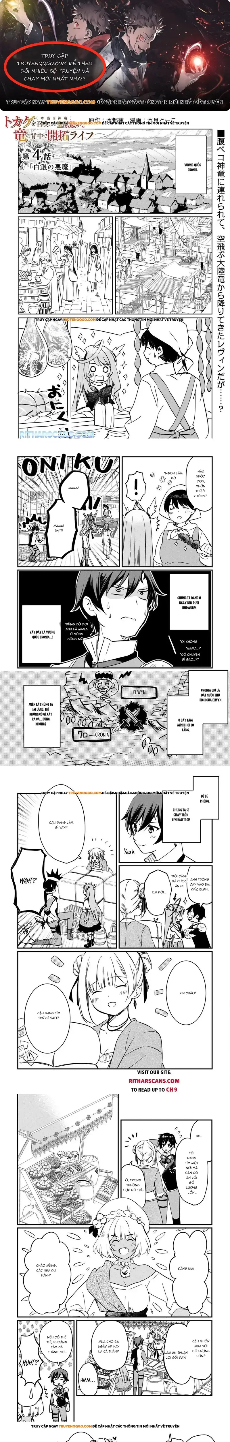 Tokage (Hontou Wa Shinryuu) Wo Shoukan Shita Seijuu Tsukai, Ryuu No Senaka De Kaitaku Life Chapter 4 - Trang 2