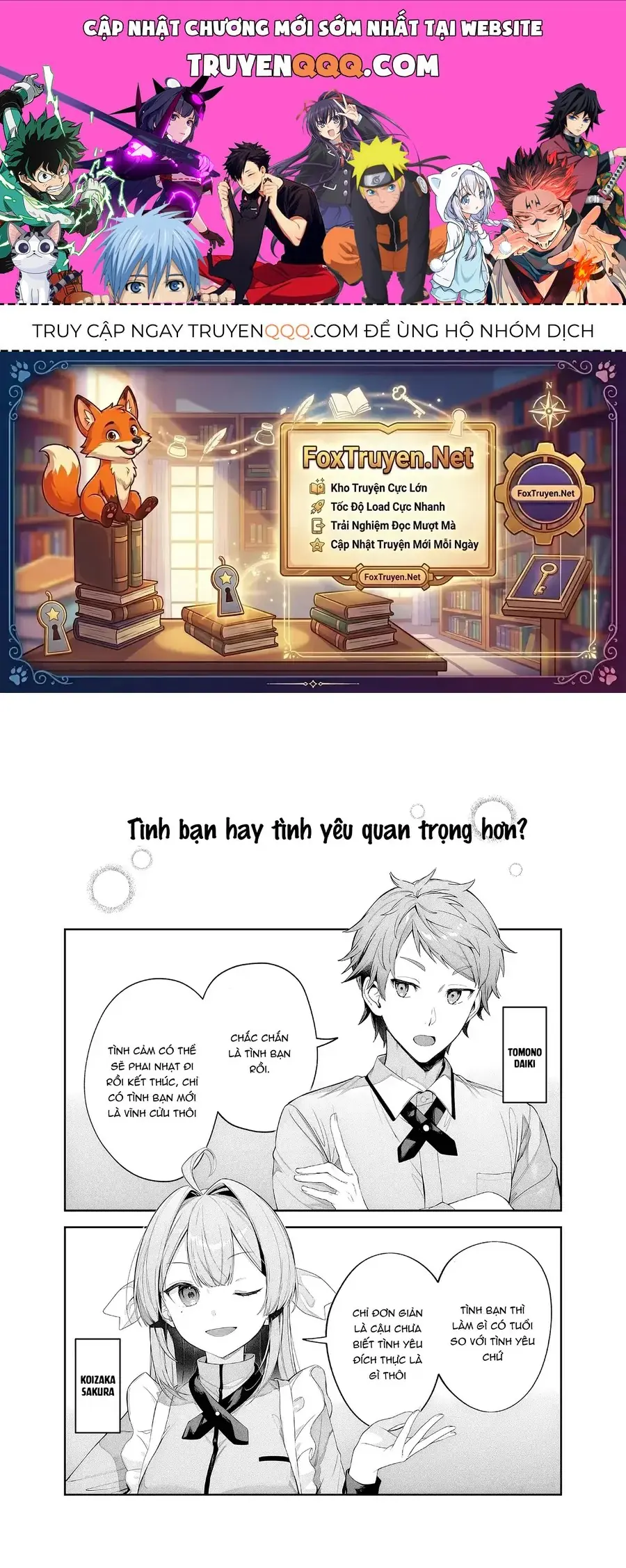 Tomodachi To Koibito, Docchi Ga Daiji Nano? Chapter 1 - Trang 2
