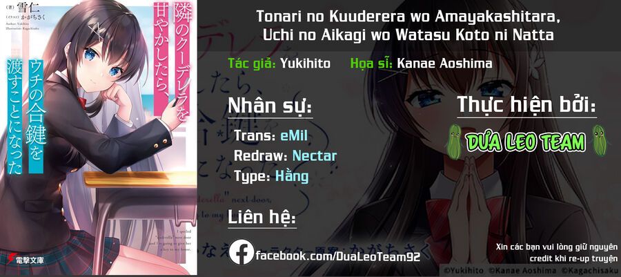 Tonari No Kuderella O Amayakashitara, Uchi No Aikagi O Watasu Koto Ni Natta Chapter 2 - Trang 3