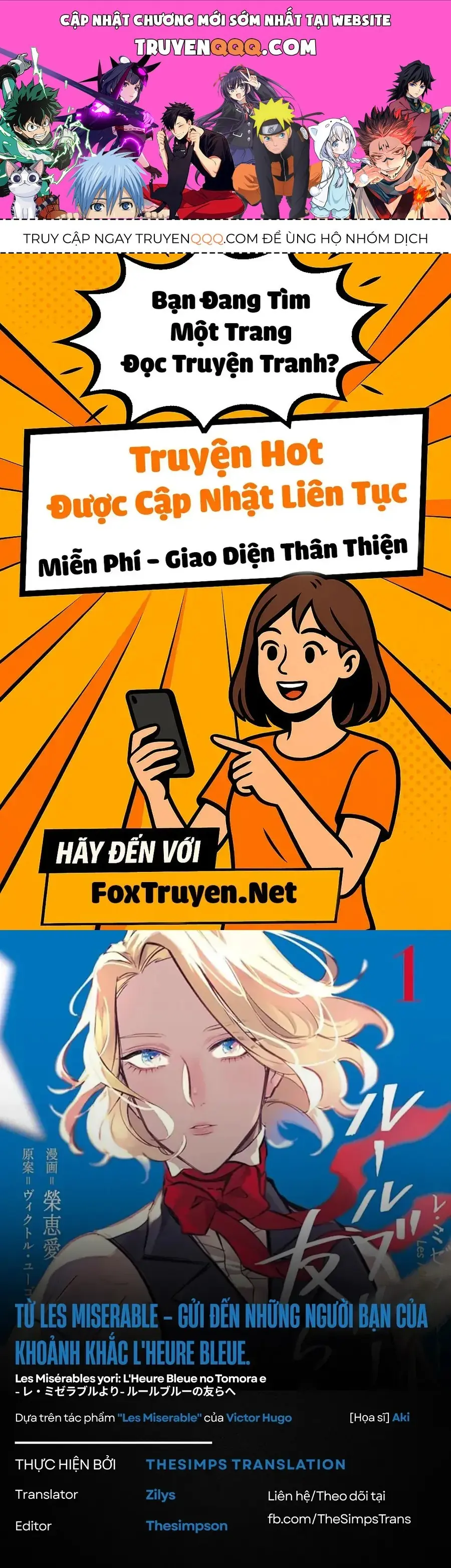 Từ Những Người Khốn Khổ - Gửi Đến Những Người Bạn Của Khoảnh Khắc L'heure Bleue. Chapter 7 - Trang 2