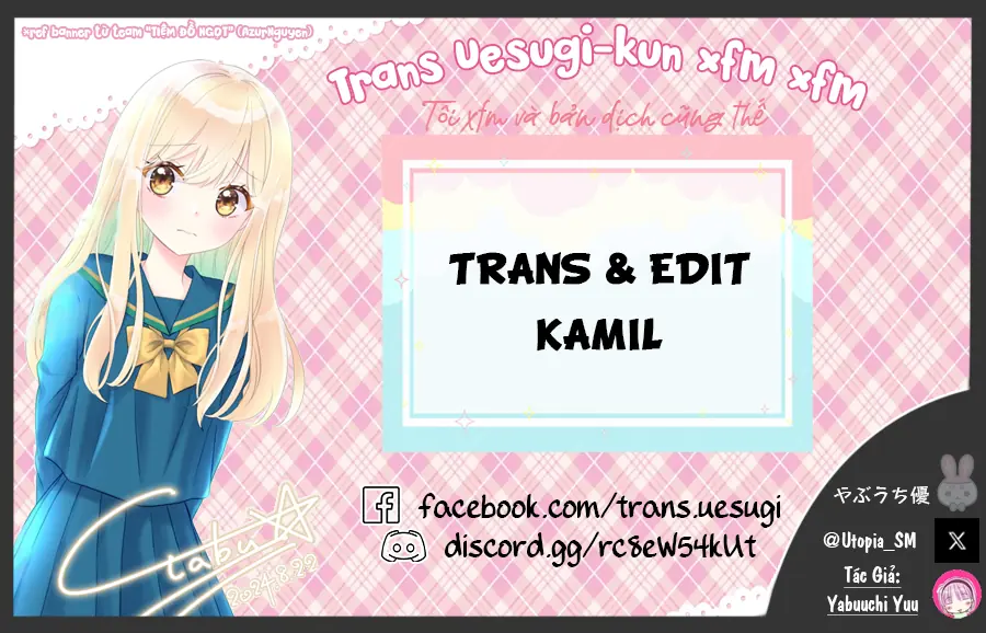 Uesugi-kun muốn từ bỏ làm con gái Chapter 17 - Trang 22