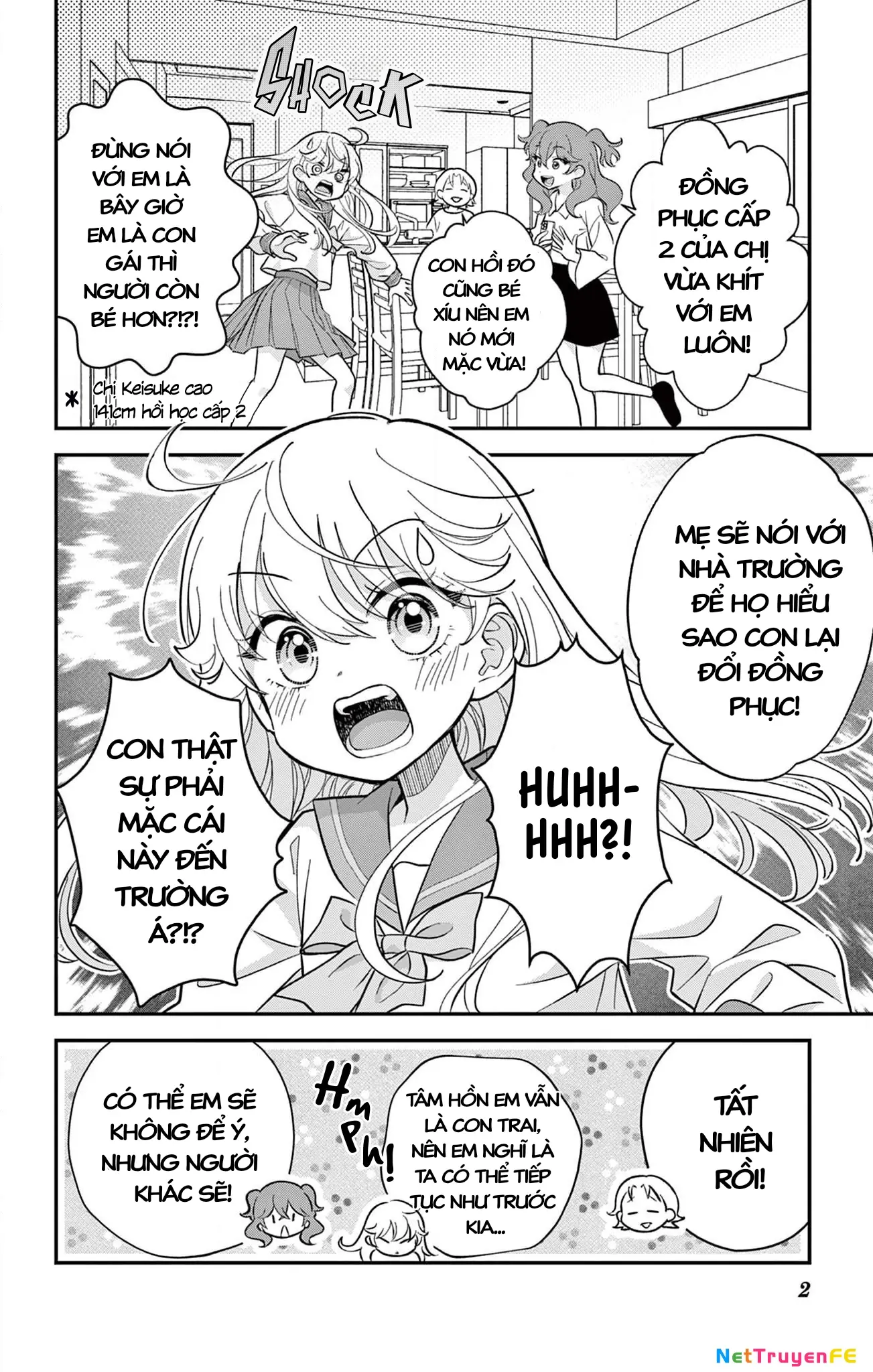Uesugi-kun muốn từ bỏ làm con gái Chapter 3 - Trang 3