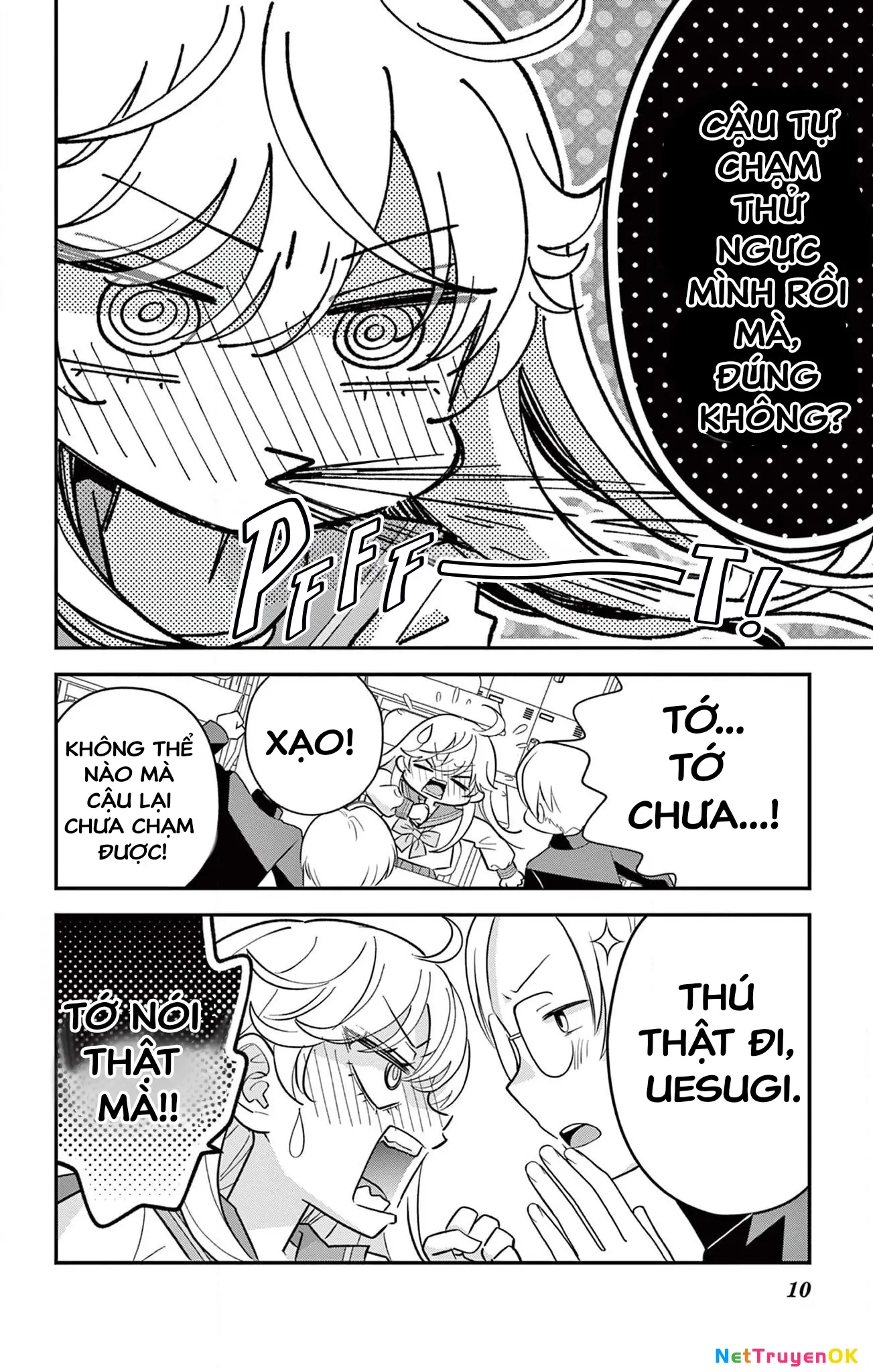 Uesugi-kun muốn từ bỏ làm con gái Chapter 4 - Trang 11