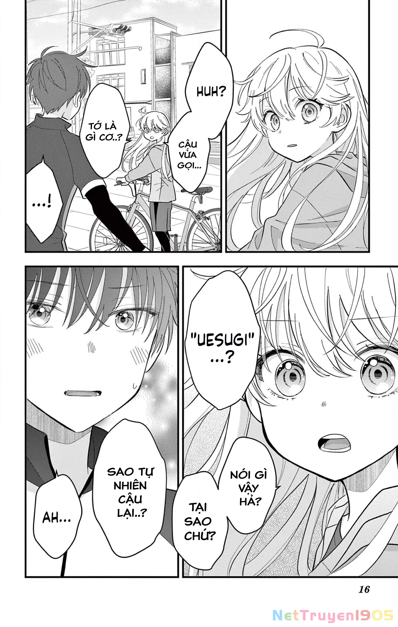 Uesugi-kun muốn từ bỏ làm con gái Chapter 7 - Trang 17