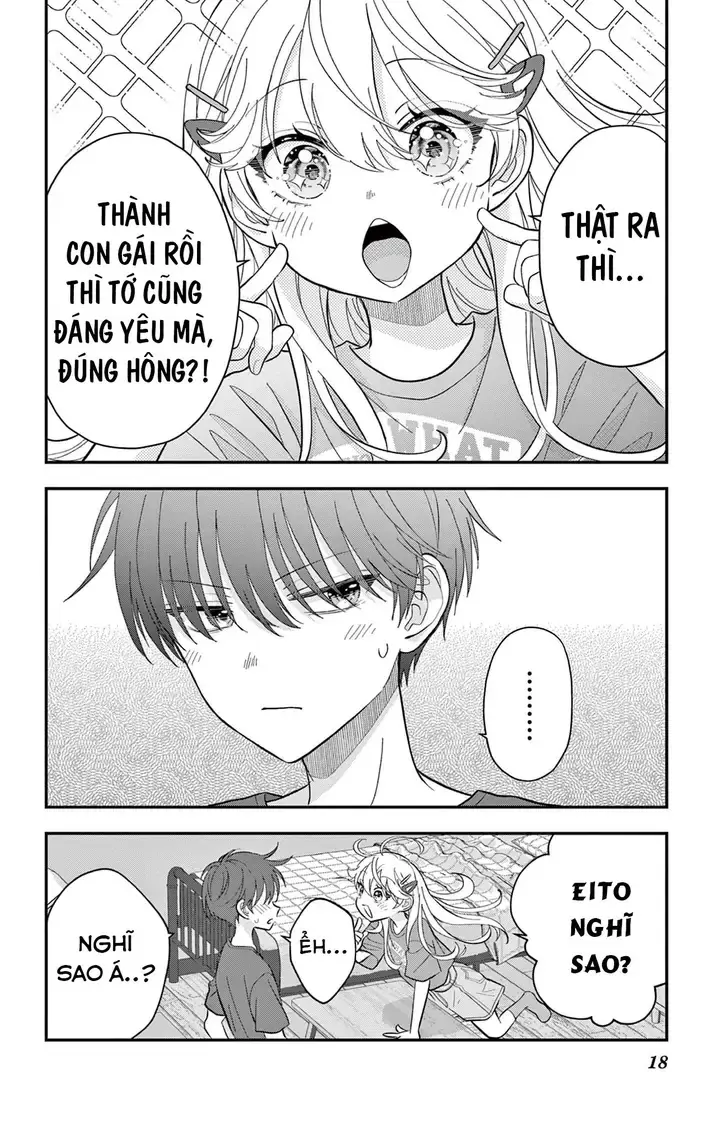 Uesugi-kun muốn từ bỏ việc làm con gái Chapter 14 - Trang 18
