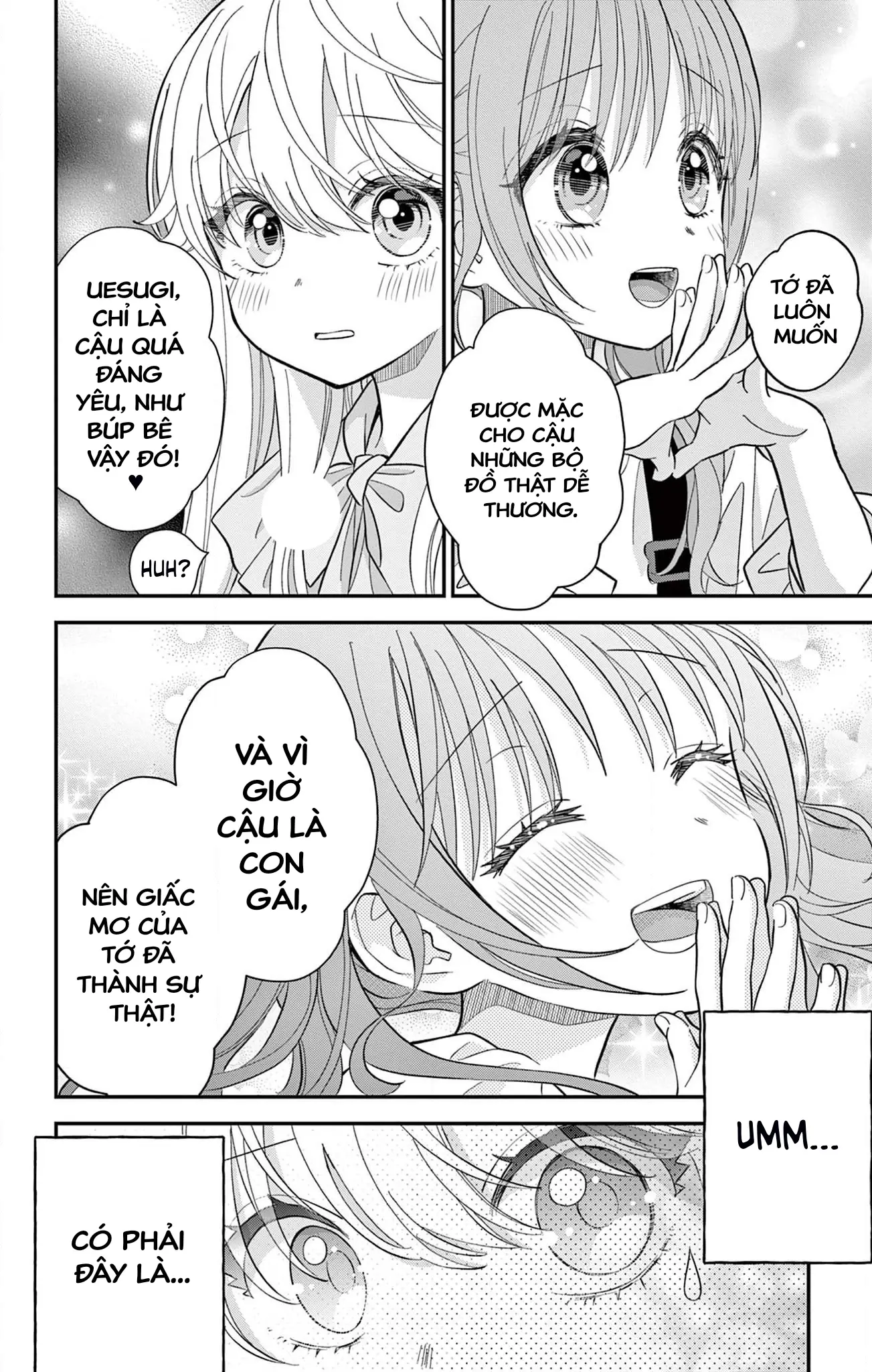 Uesugi-kun muốn từ bỏ việc làm con gái Chapter 5 - Trang 15