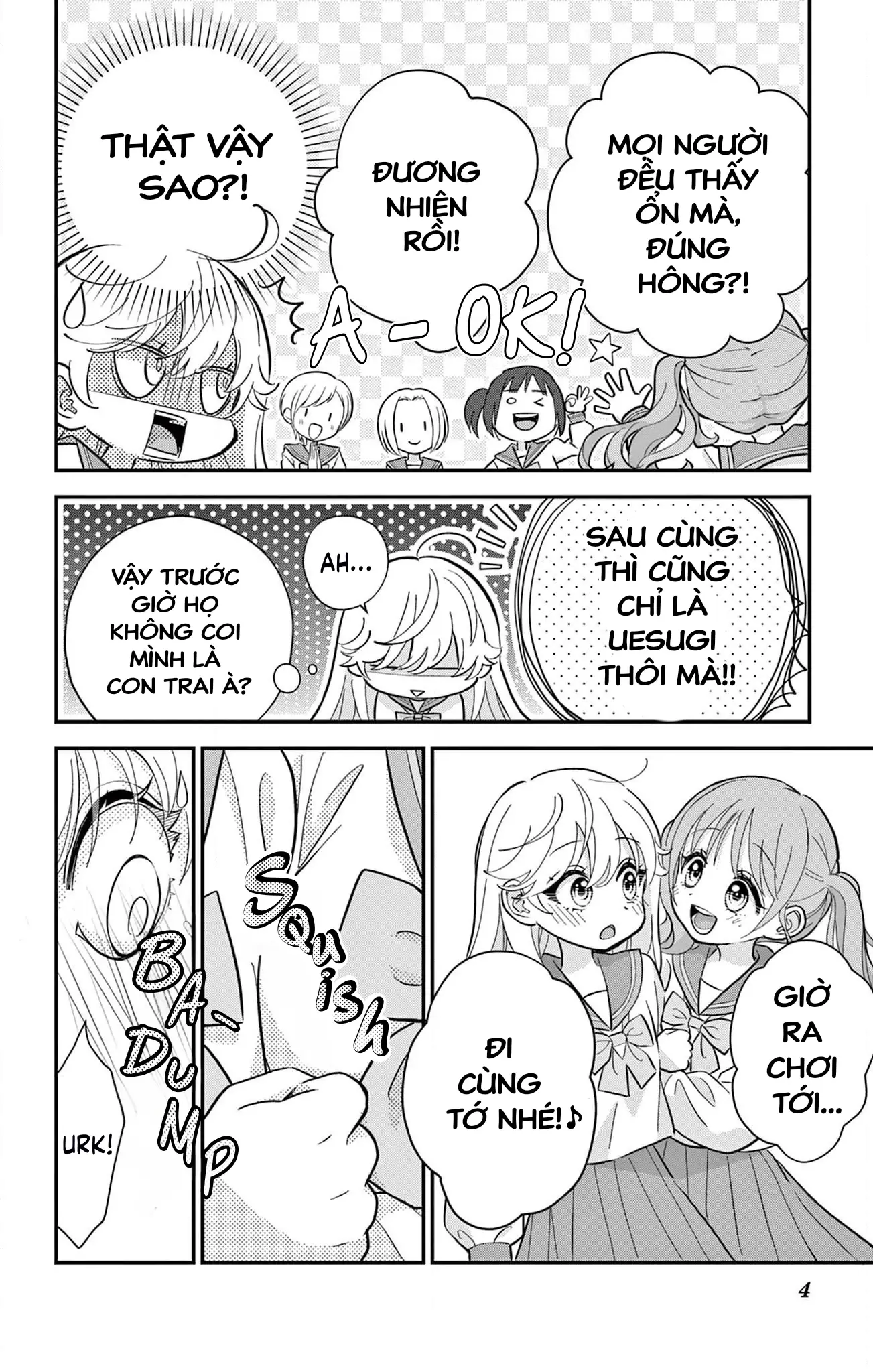 Uesugi-kun muốn từ bỏ việc làm con gái Chapter 5 - Trang 5