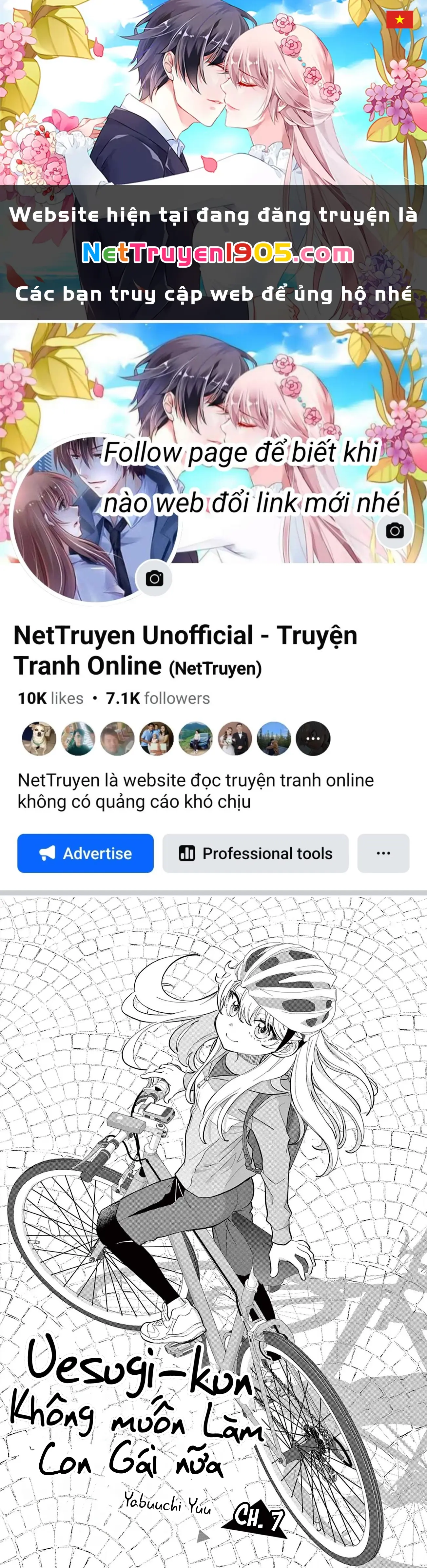 Uesugi-kun muốn từ bỏ việc làm con gái Chapter 7 - Trang 2