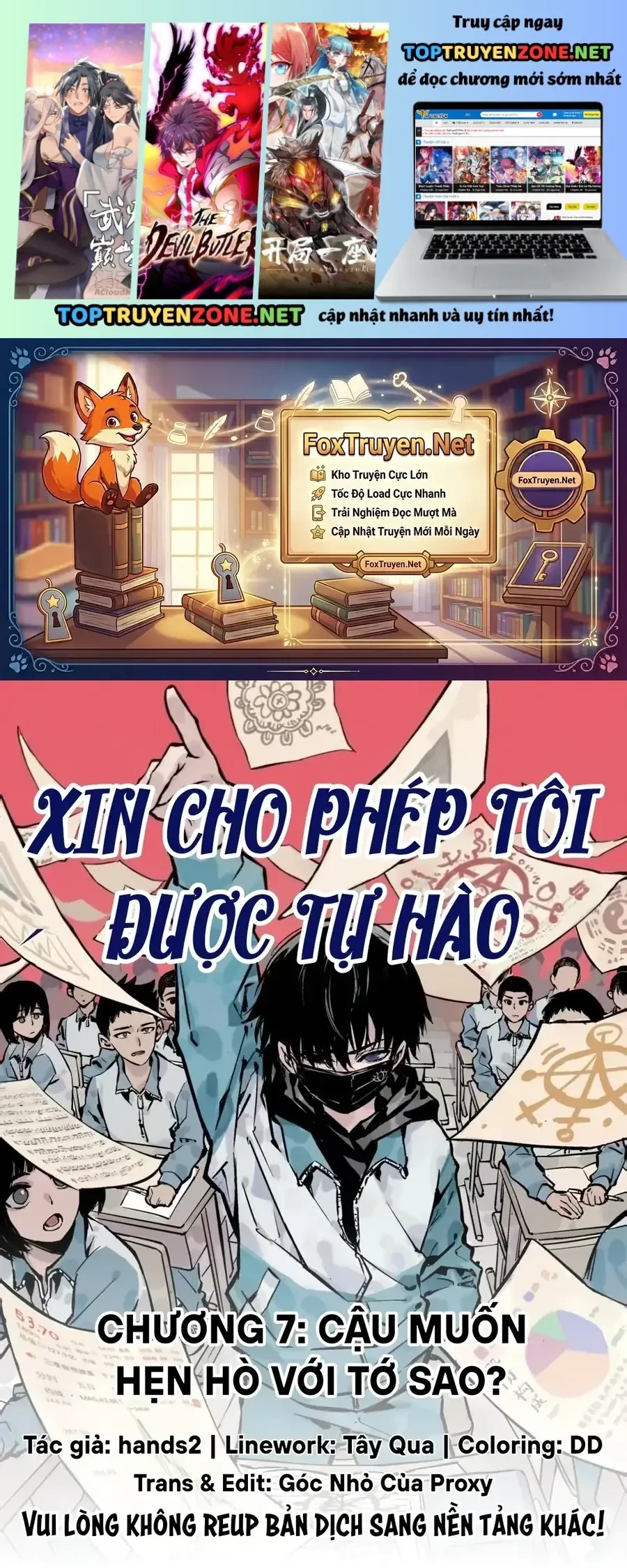 Xin Cho Phép Tôi Được Tự Hào Chapter 7 - Trang 3