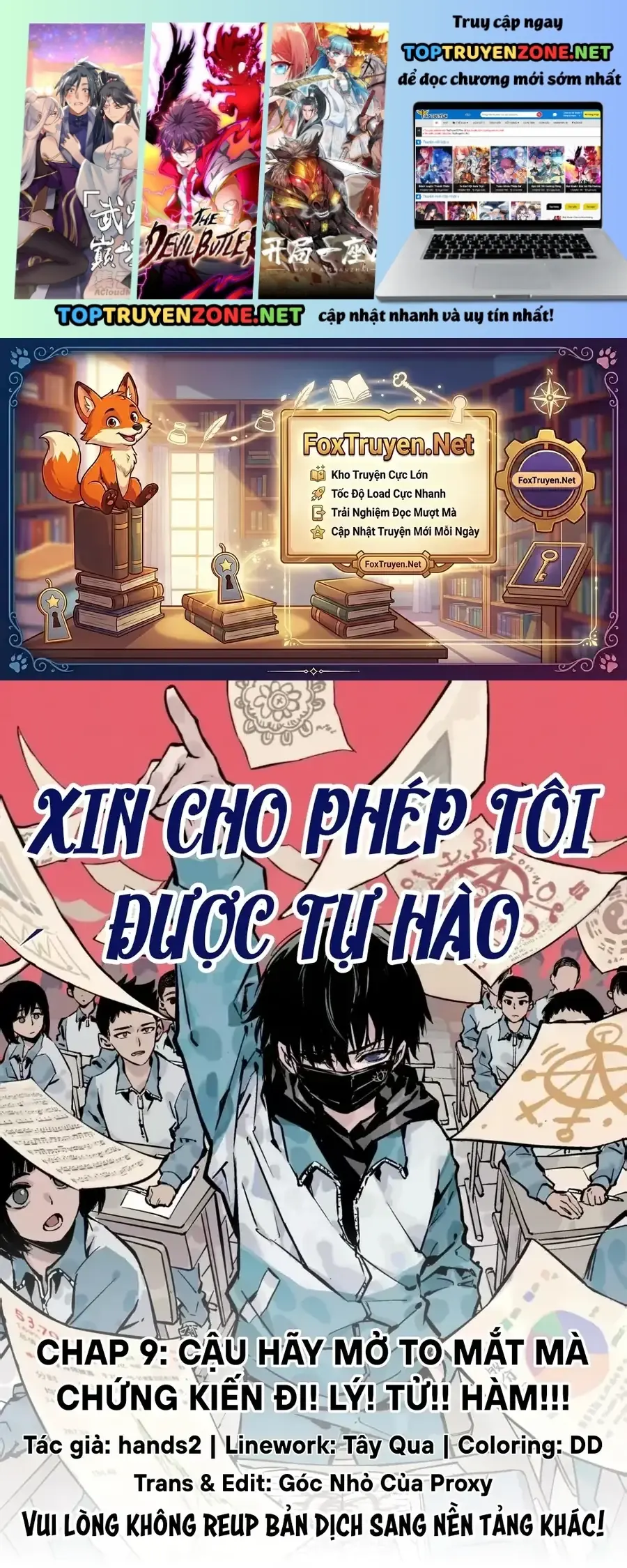Xin Cho Phép Tôi Được Tự Hào Chapter 9 - Trang 3